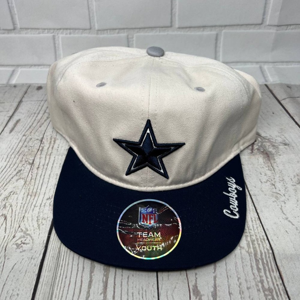 Dallas Cowboys NFL Offwhite Team Apparel Hat Snapback Cap Youth